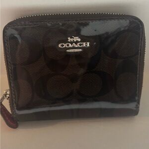 Coach Dark Brown Signature Wallet
